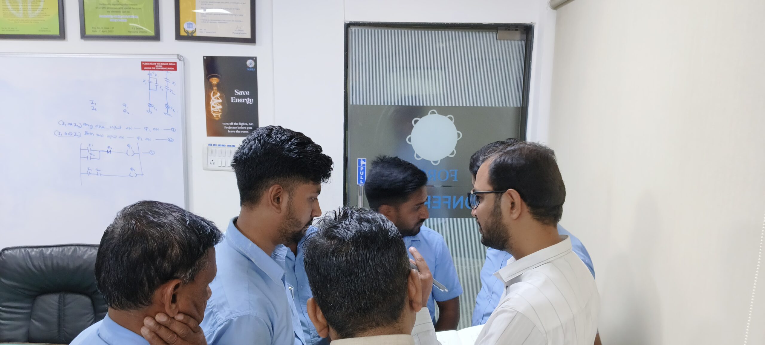 Students working in Automation Lab